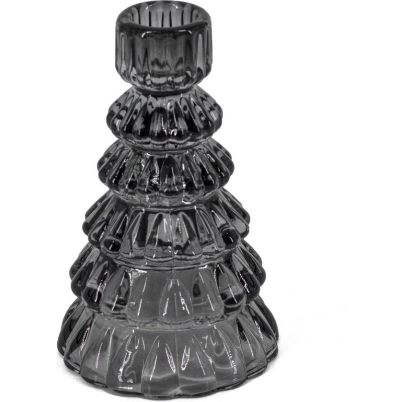 kerstkandelaar donkergrijs